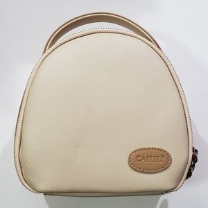 CAIUL SMALL BEIGE & TAN SHOULDER BAG